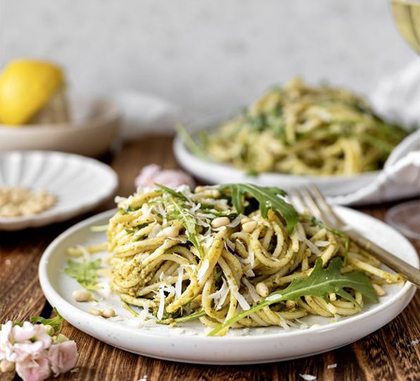 spaghetti-pesto